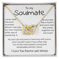 To My Soulmate | Interlocking Hearts necklace