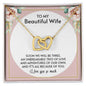 To My Beautiful Wife | Interlocking Hearts necklace