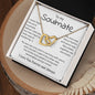 To My Soulmate | Interlocking Hearts necklace