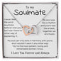To My Soulmate | Interlocking Hearts necklace