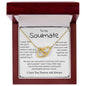 To My Soulmate | Interlocking Hearts necklace