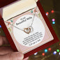 To My Beautiful Wife | Interlocking Hearts necklace