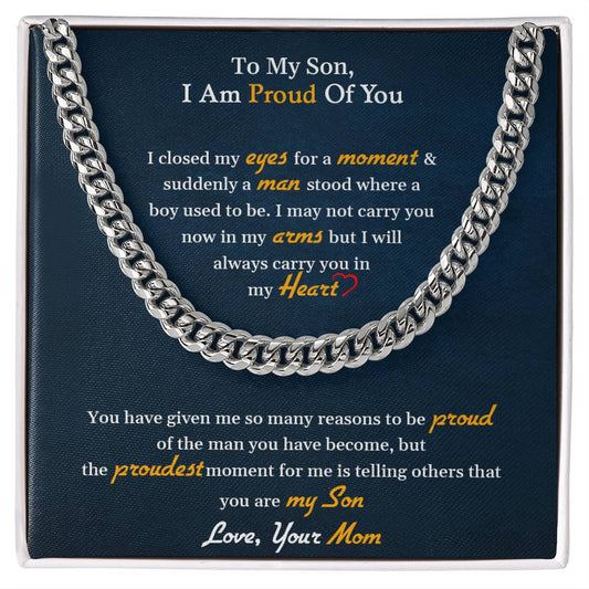 To My Son | Cuban Link Chain