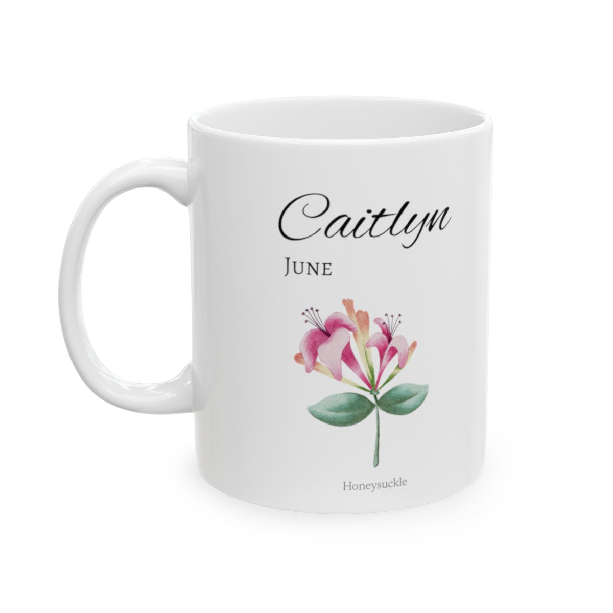 Birth Month Flower Mug Personalized With Any Name | Perfect Gift For Mom, Grandma, Sister, Aunt, Best Friend, Cousin, Birthday, Bridal Party