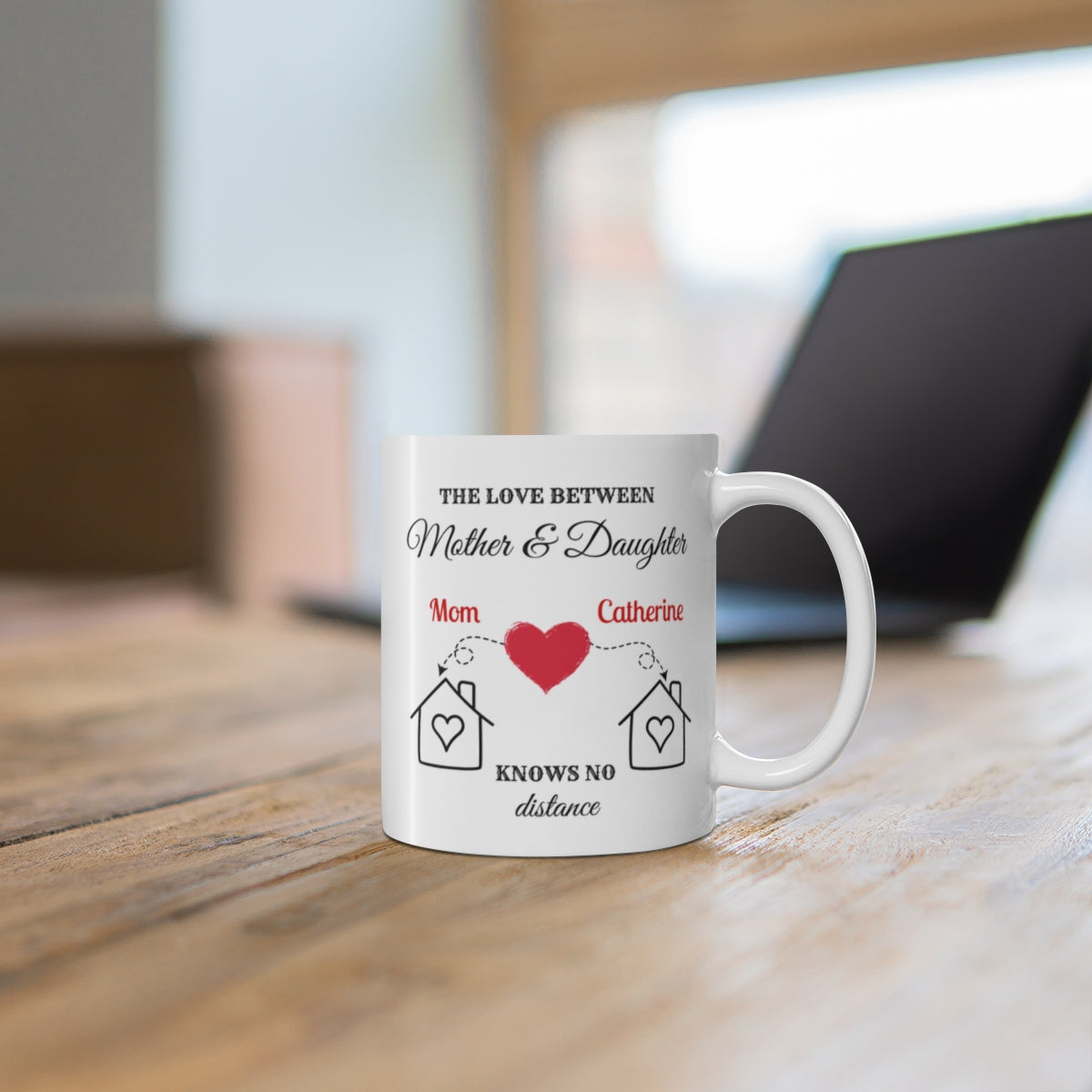 Mother And Daughter Knows No Distance, Mother'S Day Gift, Custom State To State Mug, Long Distance Mug, Custom Mother Gift, Best Mom Ever| Mug 11oz