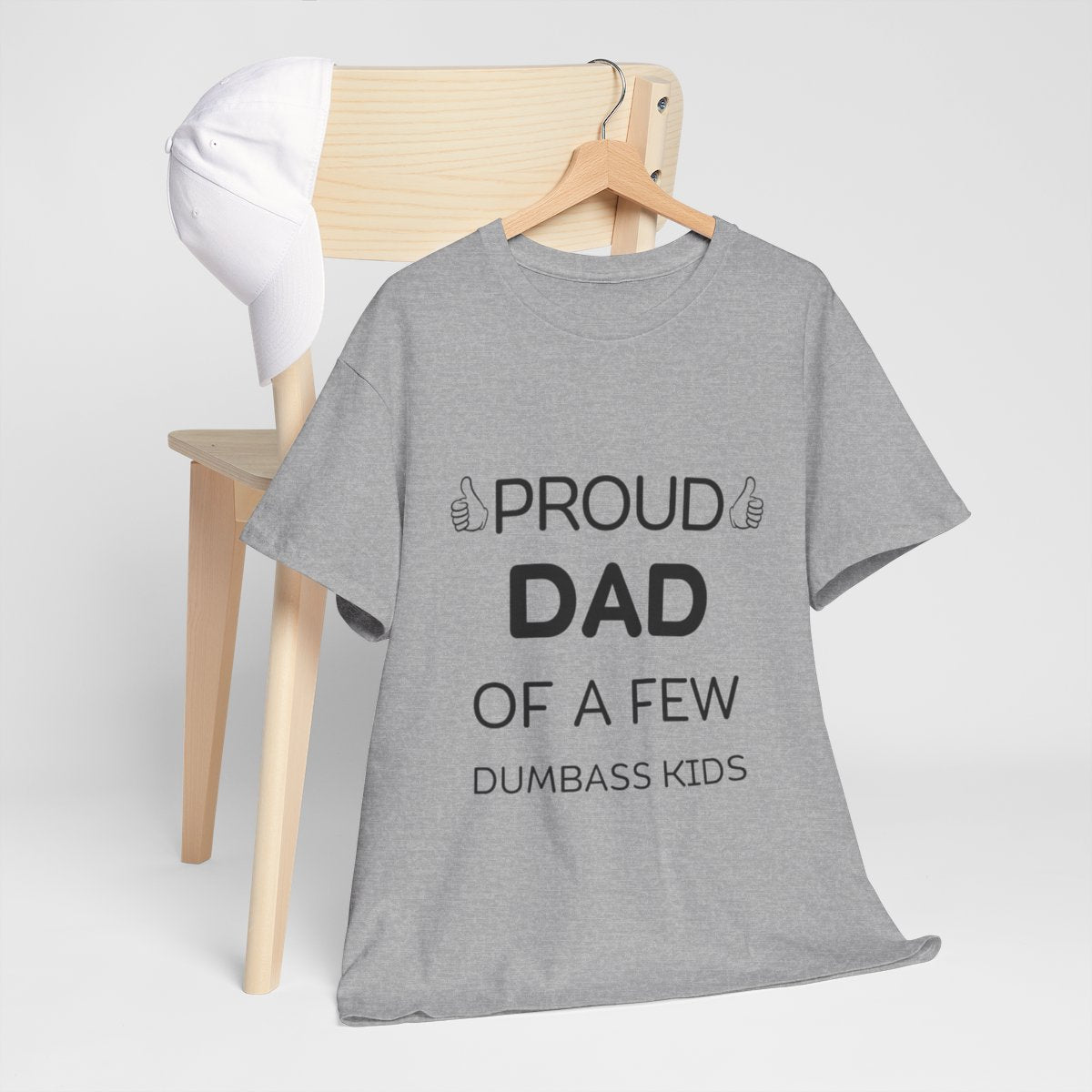 TShirt Gift for Father's Day, Proud Father Of A Few Dumbass Kids T-Shirt - Unisex Funny Mens Papa Grandfather Shirt - Vintage Funny Grandpa TShirt Gift for Father's Day