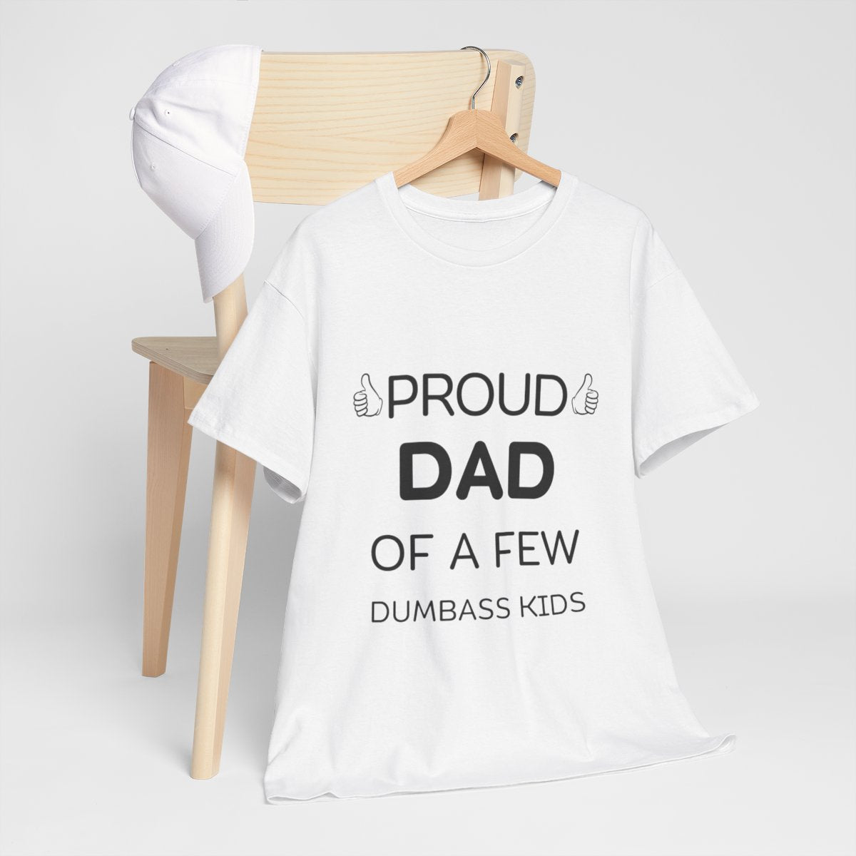 TShirt Gift for Father's Day, Proud Father Of A Few Dumbass Kids T-Shirt - Unisex Funny Mens Papa Grandfather Shirt - Vintage Funny Grandpa TShirt Gift for Father's Day