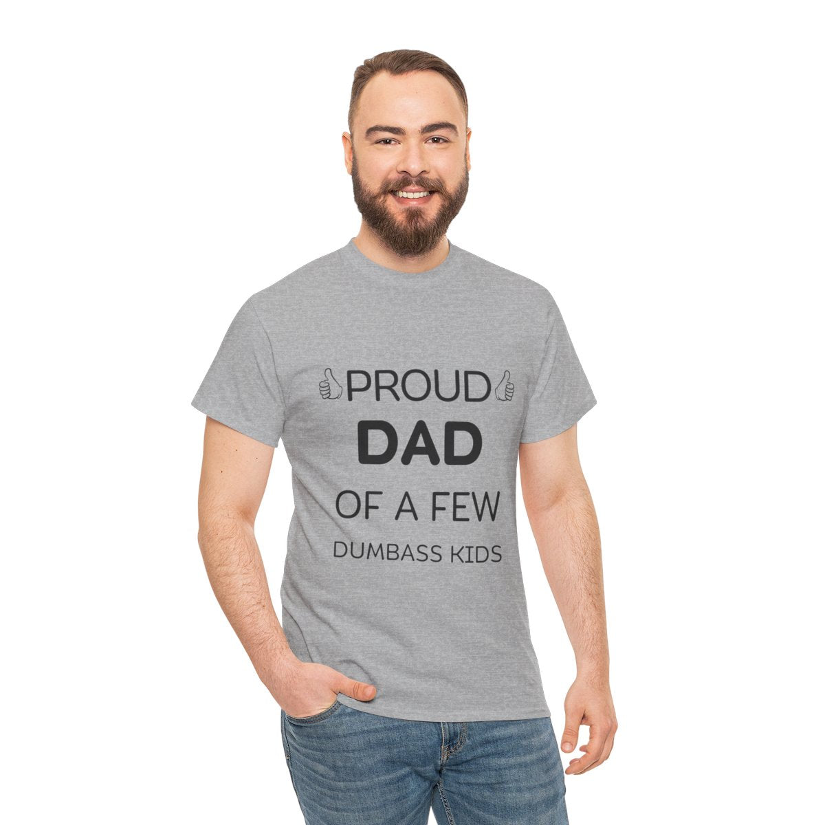 TShirt Gift for Father's Day, Proud Father Of A Few Dumbass Kids T-Shirt - Unisex Funny Mens Papa Grandfather Shirt - Vintage Funny Grandpa TShirt Gift for Father's Day
